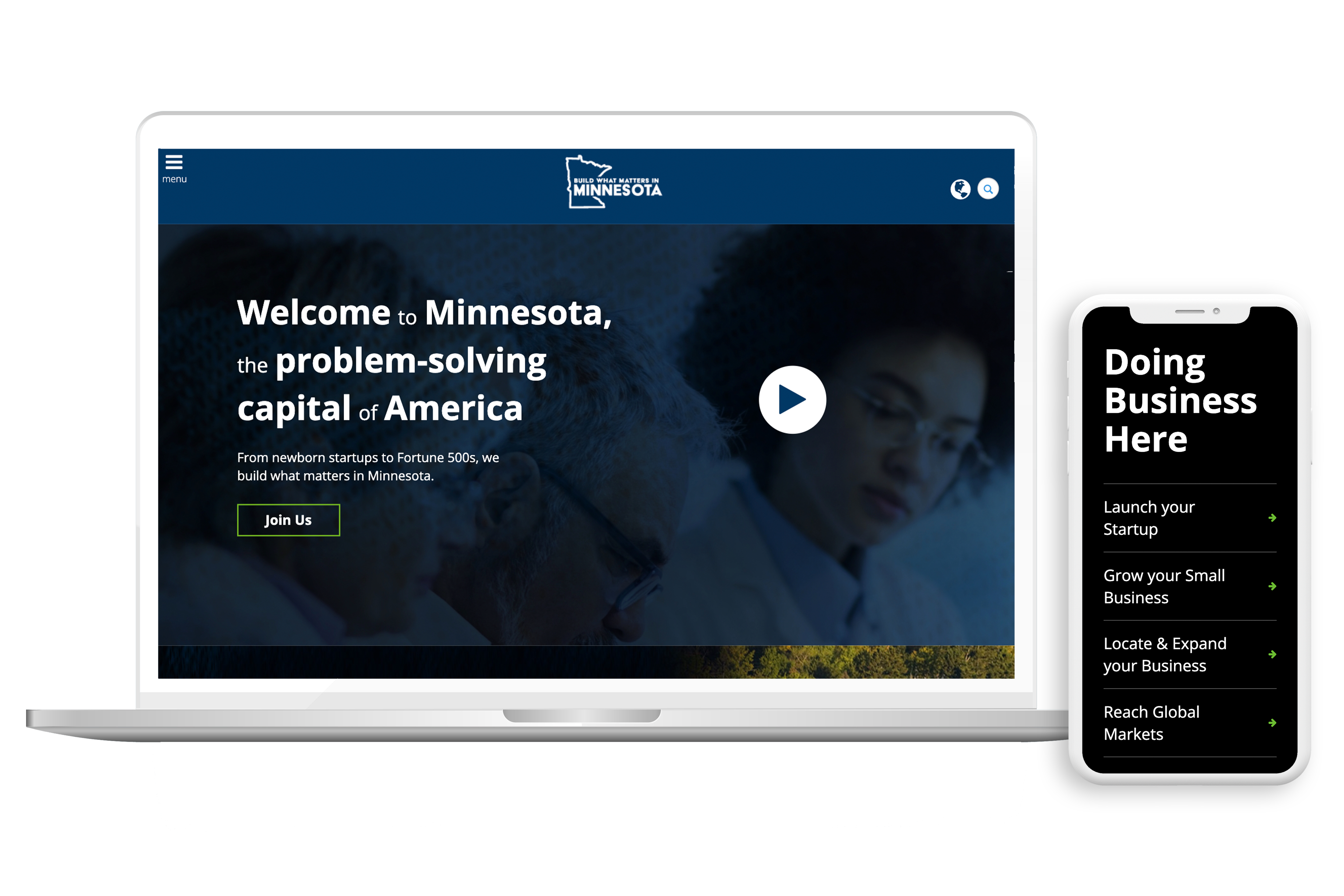 Minnesota Department of Employment and Economic Development JoinUsMN Website Tridion CMS Government