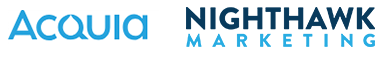 Acquia and Nighthawk Marketing logos